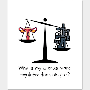 Gun Control Not Uterus Control Posters and Art